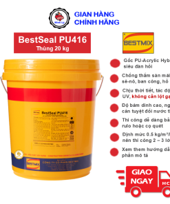 Thùng 20kg BestSeal PU416 Màng Chống Thấm Nền Gạch Sân Thượng Siêu Đàn Hồi