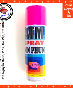 Sơn Phun A299 Màu Hồng ATM Spray Cao Cấp (400ml/chai)