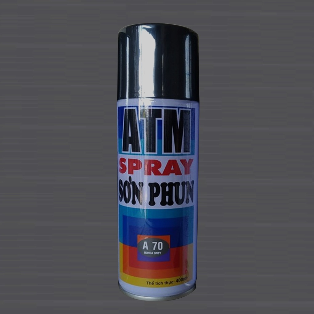 Sơn Xịt ATM Màu Xám Đen A70 400ml
